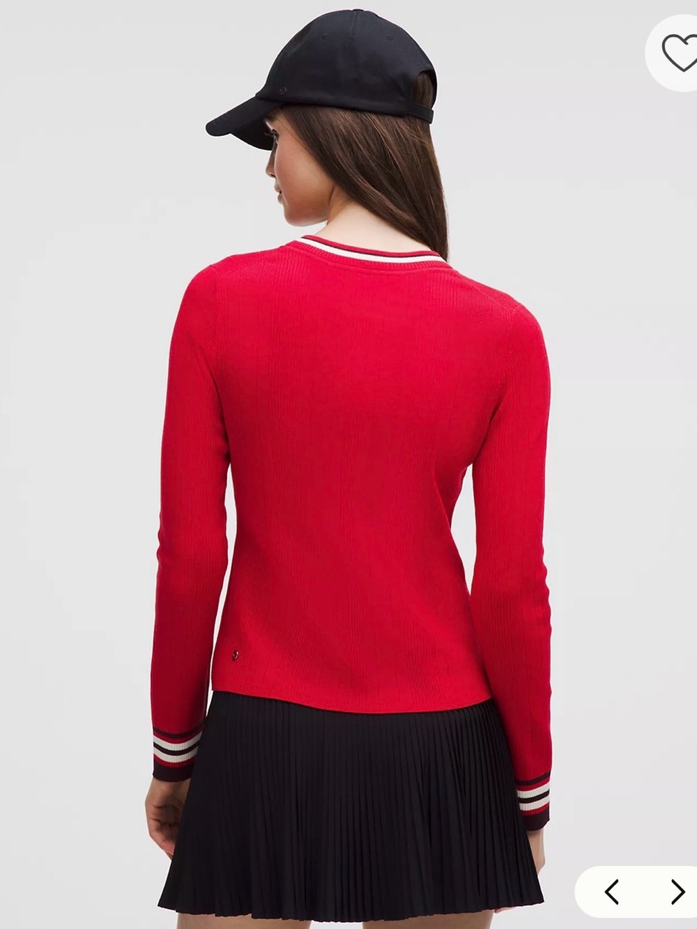 lululemon Cotton-Blend Long-Sleeve Crew lulu Red/Goodnight Plum/Light Ivory - Picture 3 of 9
